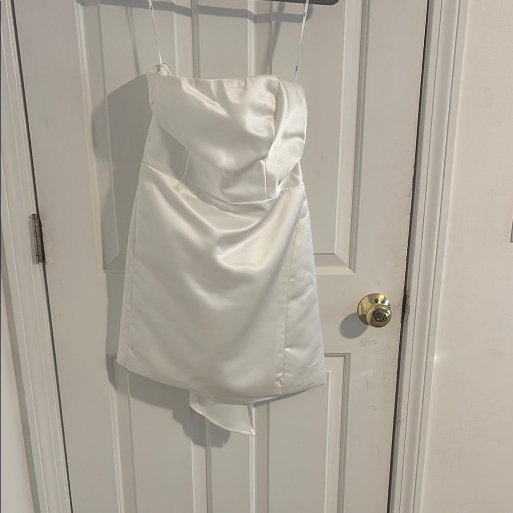 Lulu's White Strapless Dress